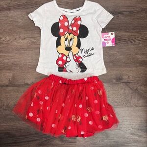 NEW! Disney Minnie Mouse 24 Month Outfit